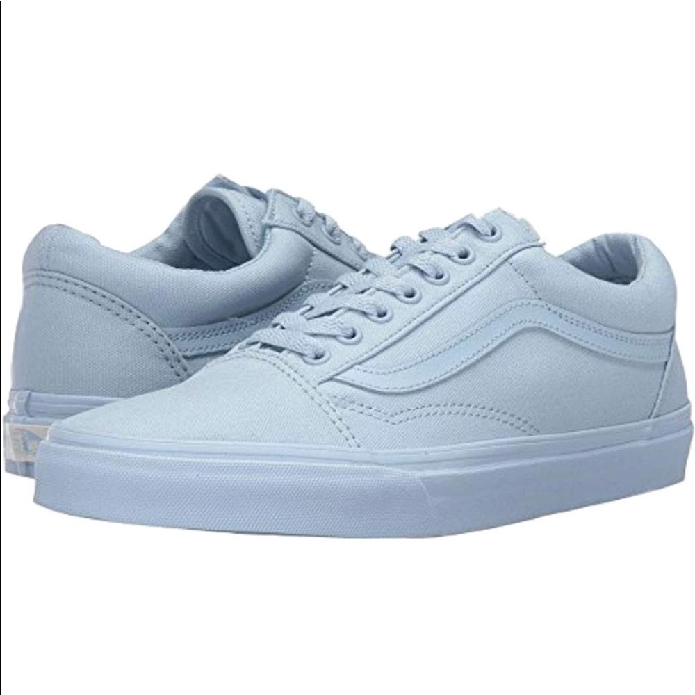 🍭Vans Old Skool Mono Canvas Skyway Light Blue 👟
